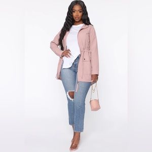 Fashion Nova Mauve Utility Jacket. “Make it easy anorak jacket”